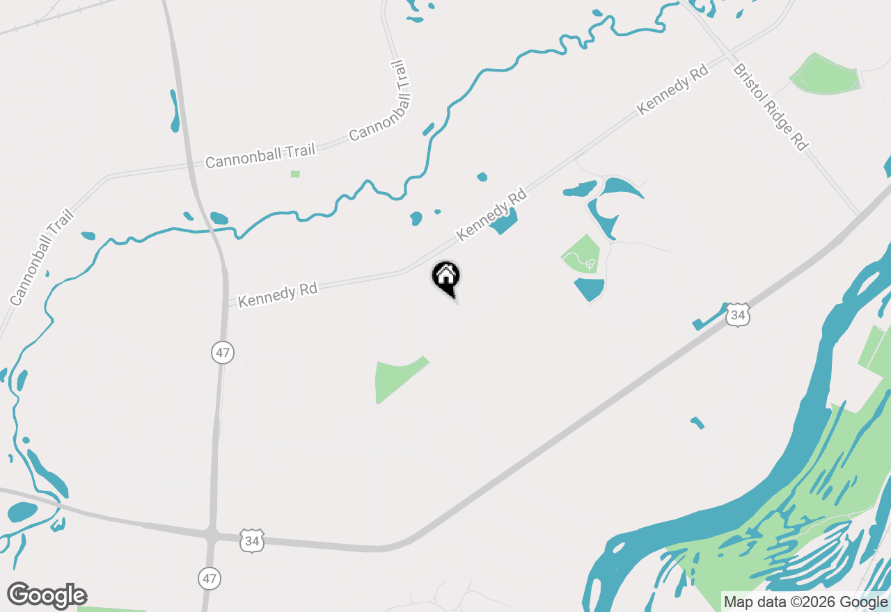 Map of 1964 Coneflower Court, Yorkville, IL 60560