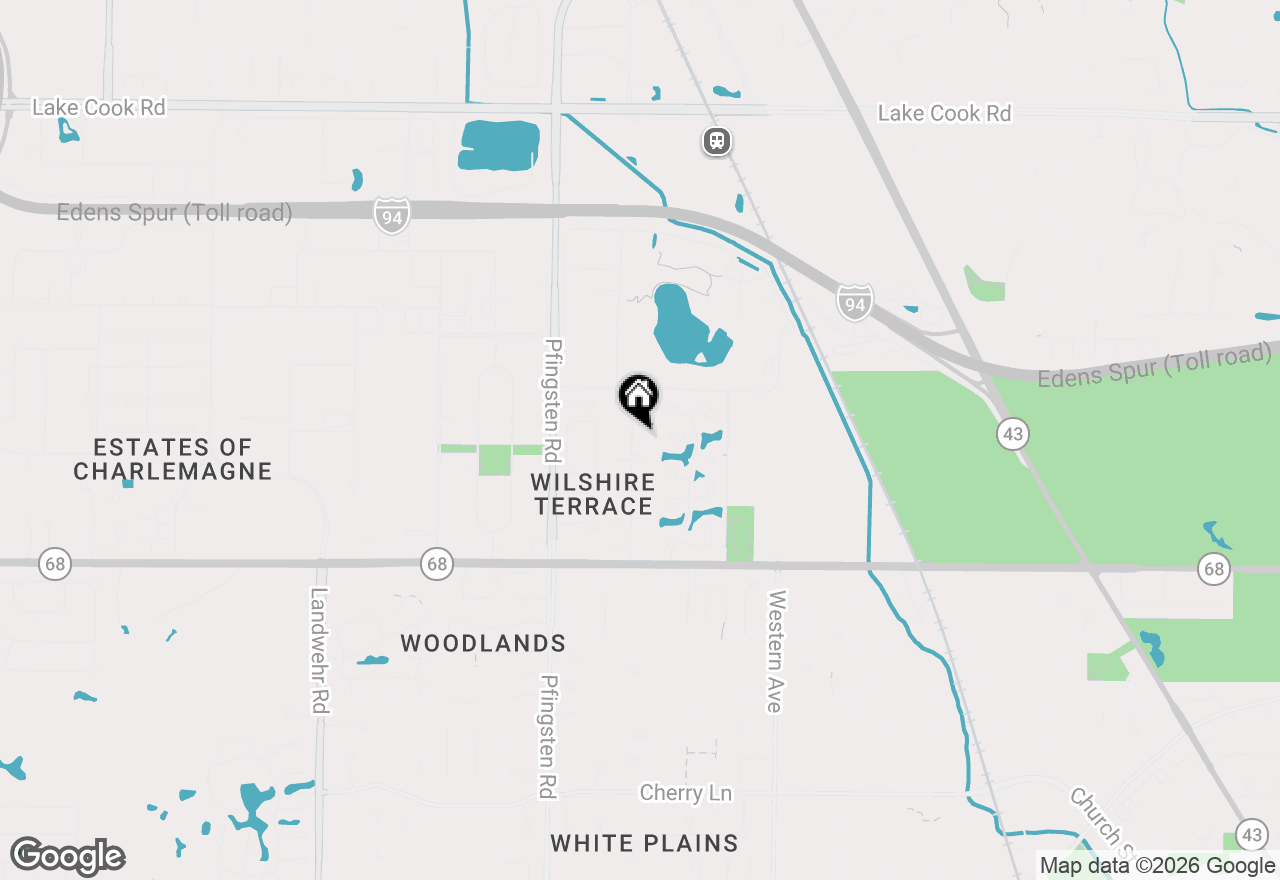 Map of 579 Greenwood Road, Northbrook, IL 60062