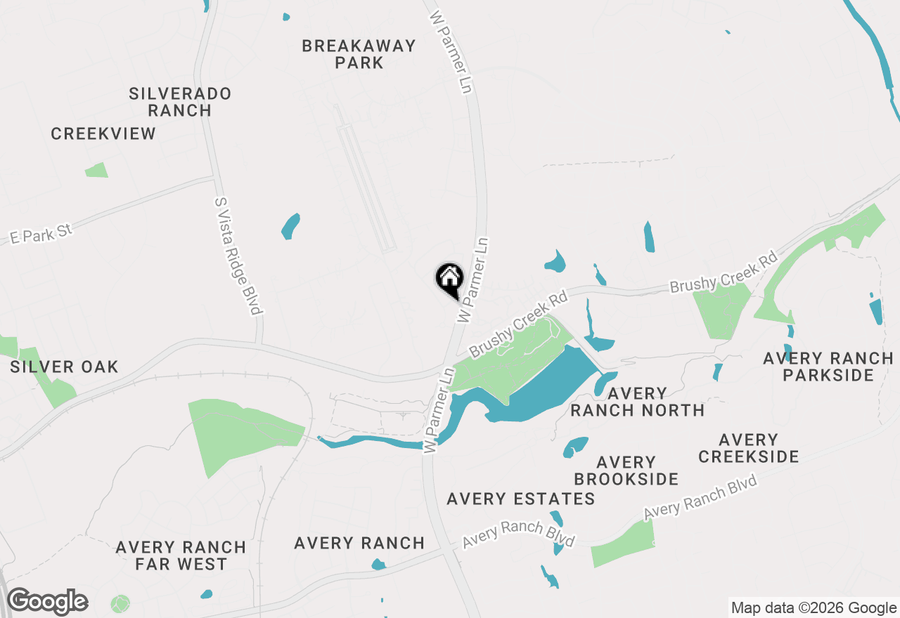 Map of 1012 Clearwell St, Cedar Park, TX 78613