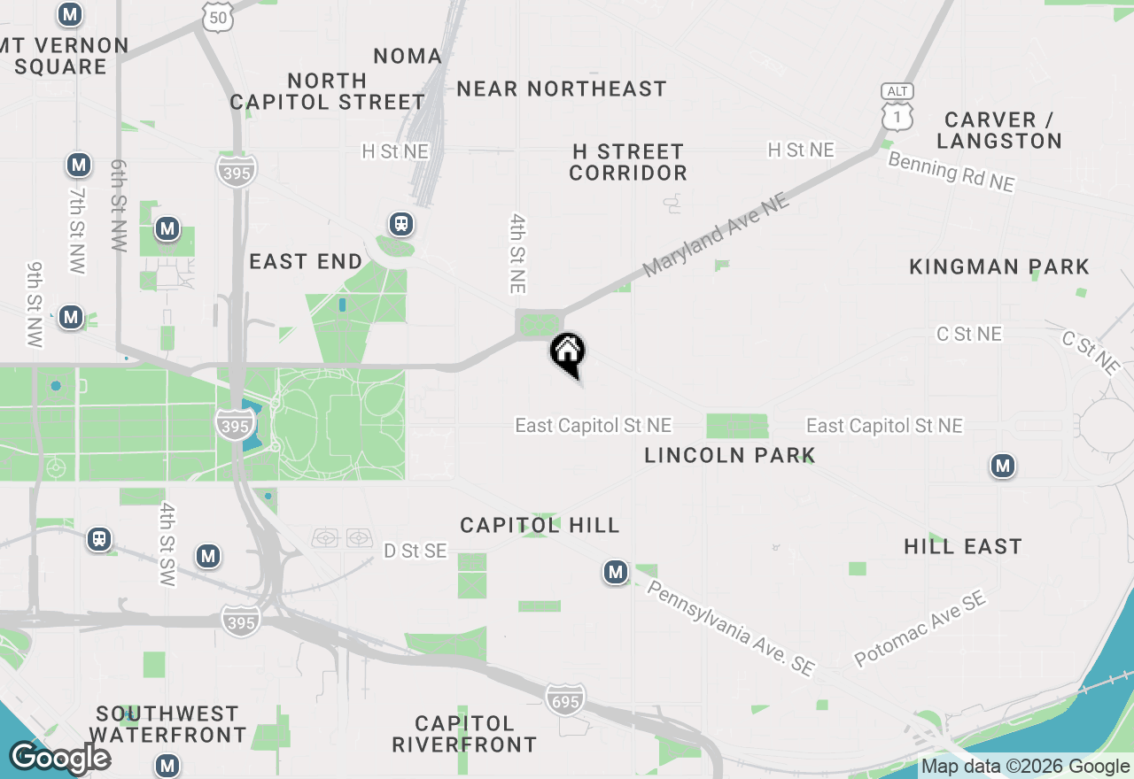 Map of 101 6th Street Ne, Washington, DC 20002