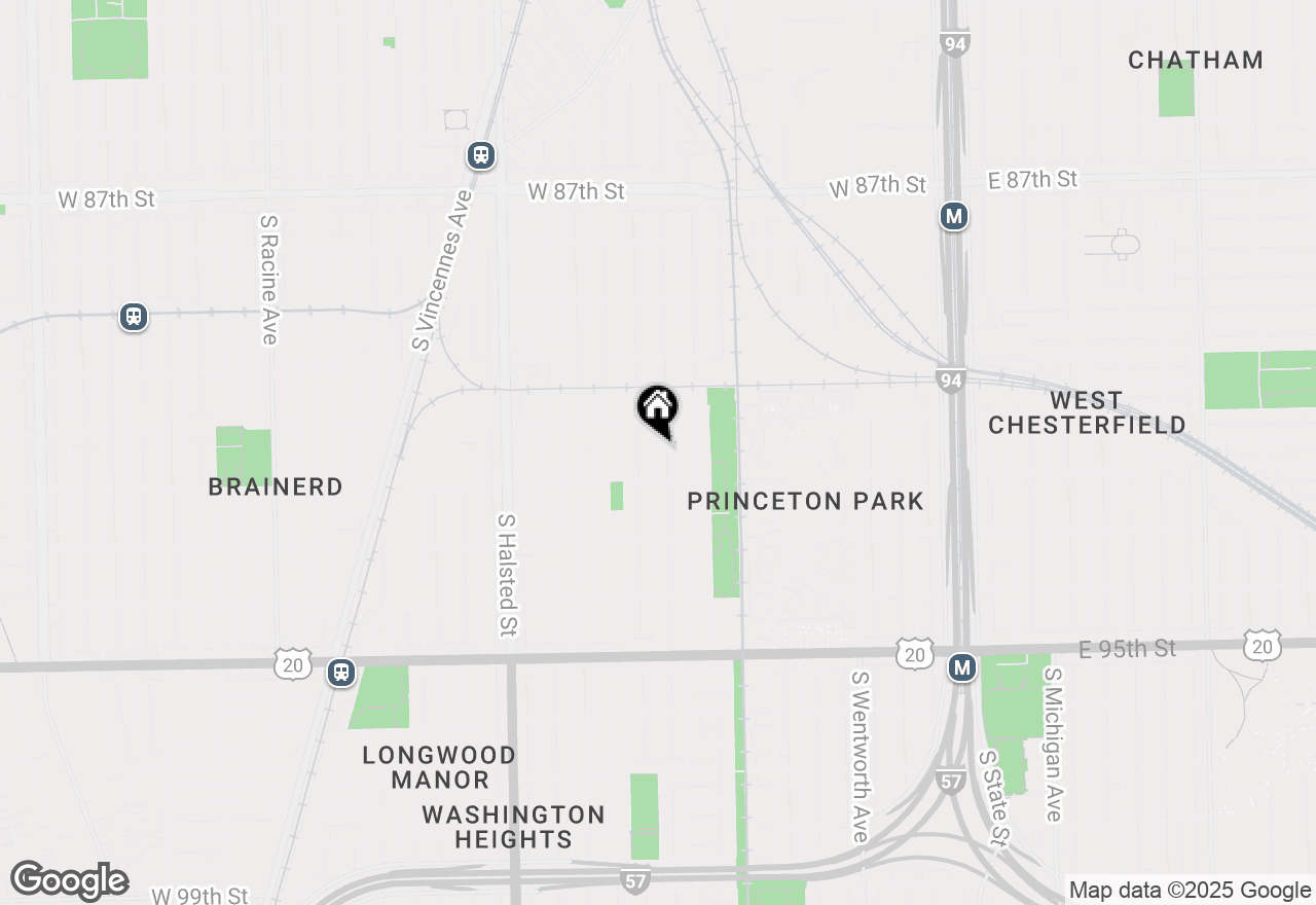 Map of 9131 S Parnell Avenue, Chicago, IL 60620