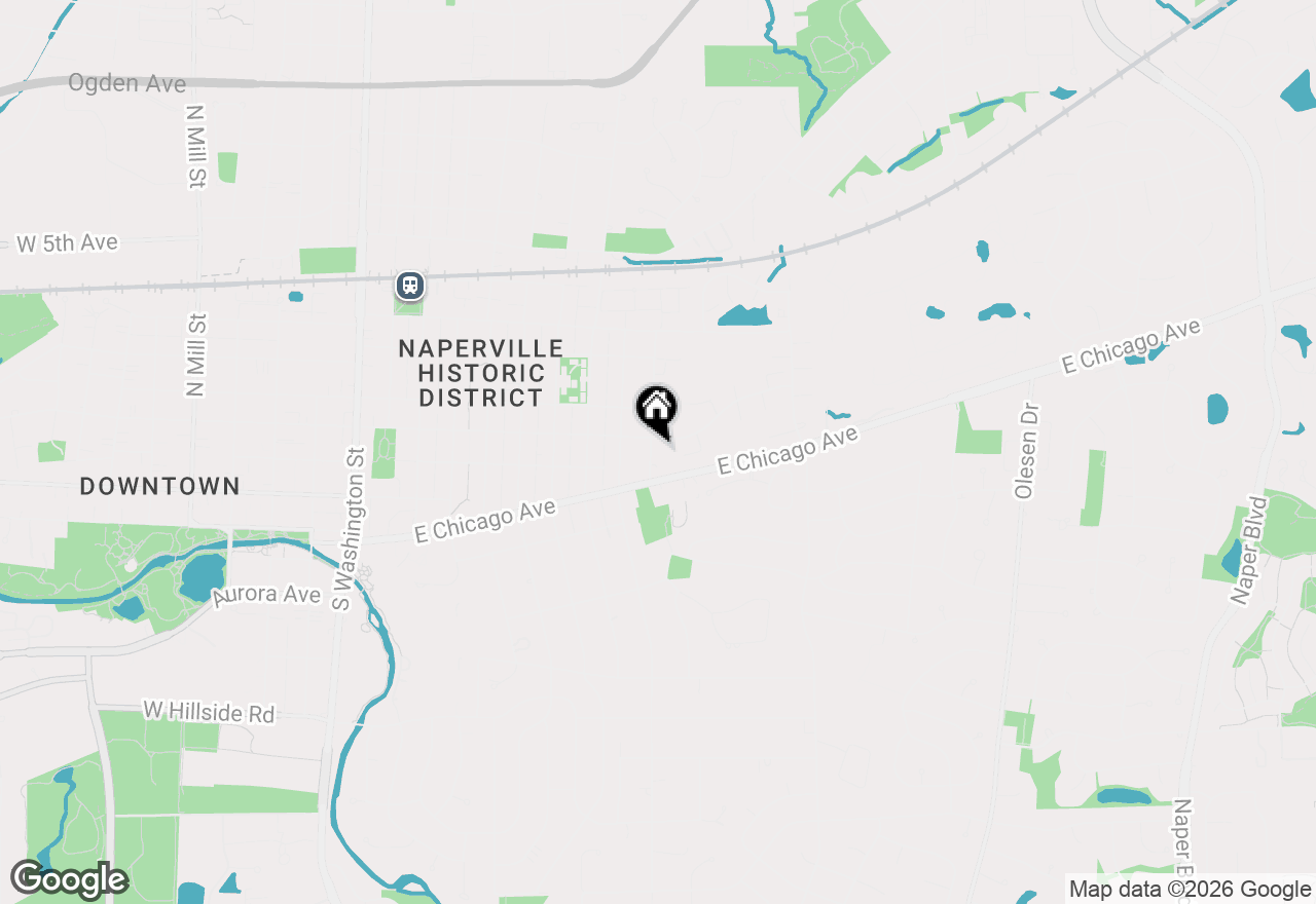 Map of 14-16 S Huffman Street, Naperville, IL 60540