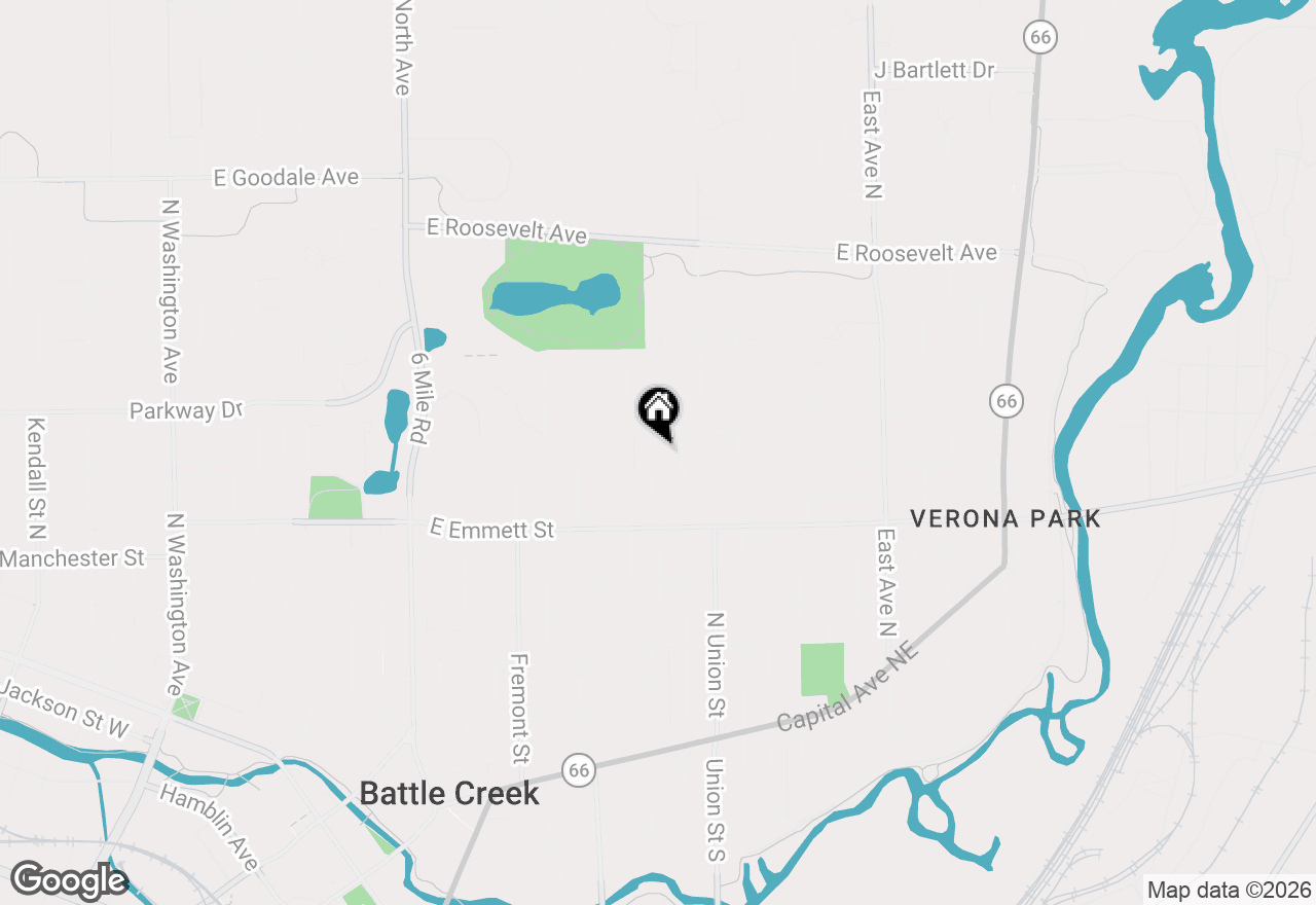 Map of 300 Orchard Avenue, Battle Creek, MI 49017
