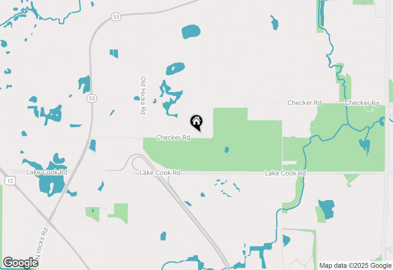 Map of 2527 Checker Road, Long Grove, IL 60047