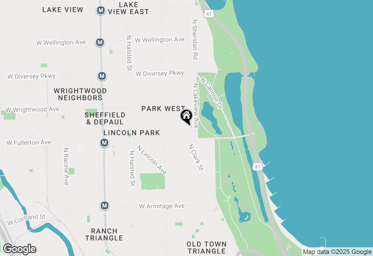 Map of 447 W Arlington Place, Chicago, IL 60614