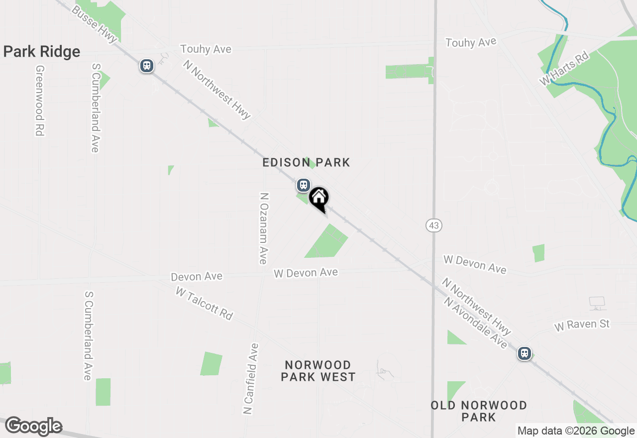 Map of 6555 N Oxford Avenue, Chicago, IL 60631