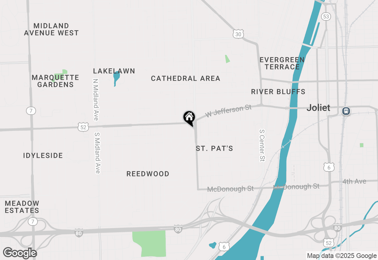 Map of 10 Manor Court, Joliet, IL 60436