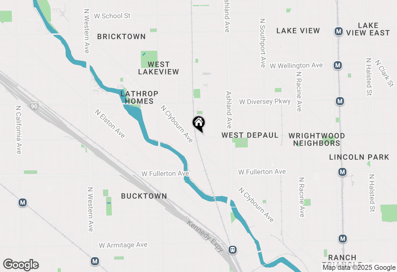 Map of 1760 W Wrightwood Avenue #305, Chicago, IL 60614