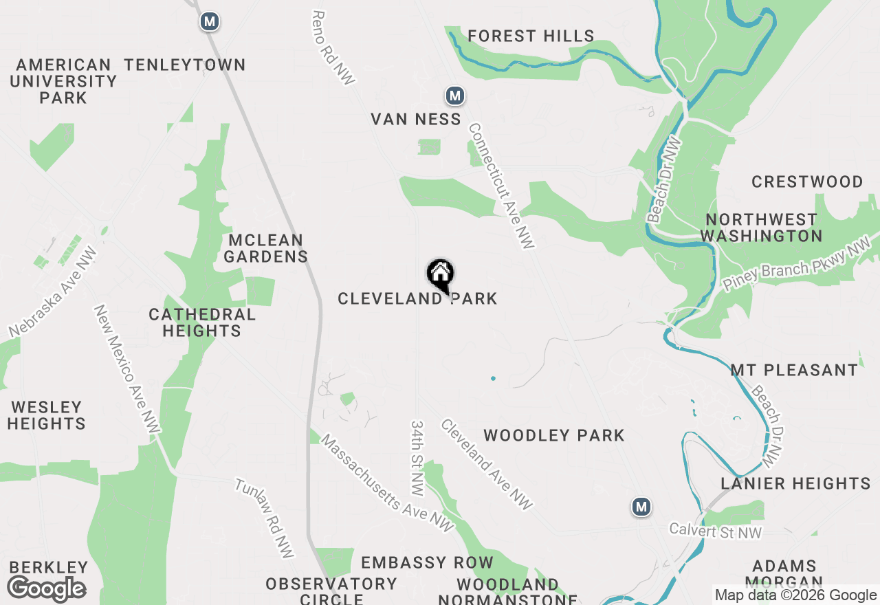 Map of 3300 Newark Street Nw, Washington, DC 20008