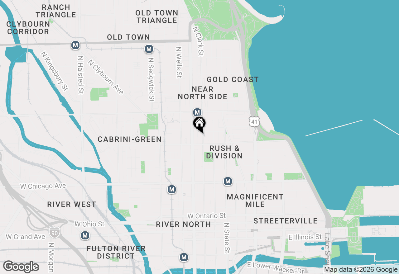 Map of 111 W Maple Street #3004, Chicago, IL 60610