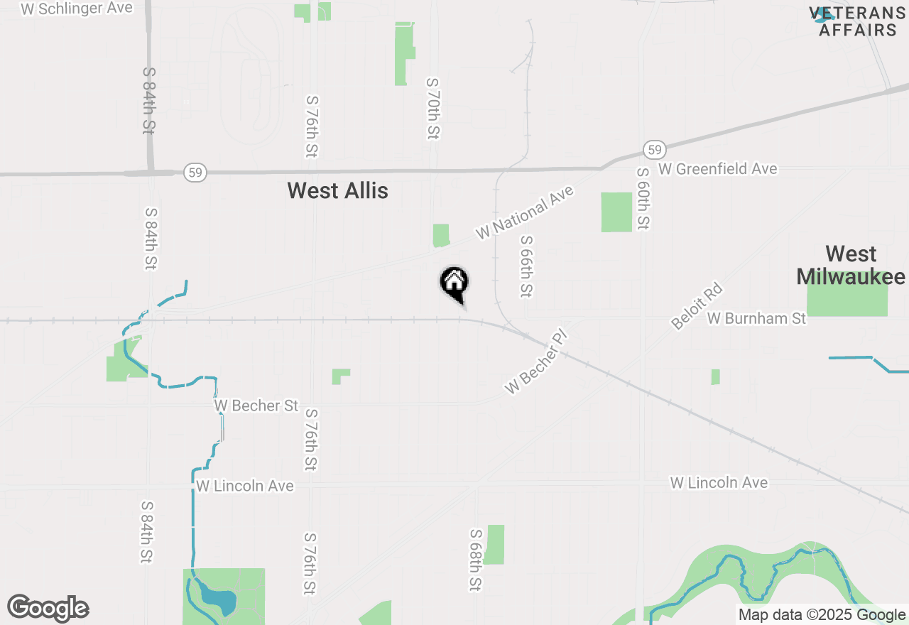 Map of 1824 S 69th St, West Allis, WI 53214