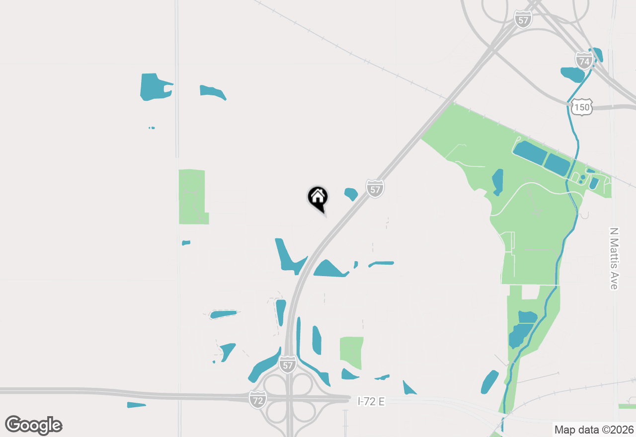 Map of 3405 Boulder Ridge Drive, Champaign, IL 61822