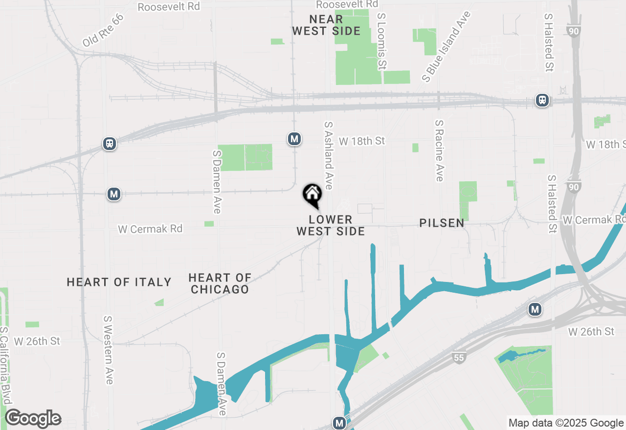 Map of 1635 W 21st Place, Chicago, IL 60608