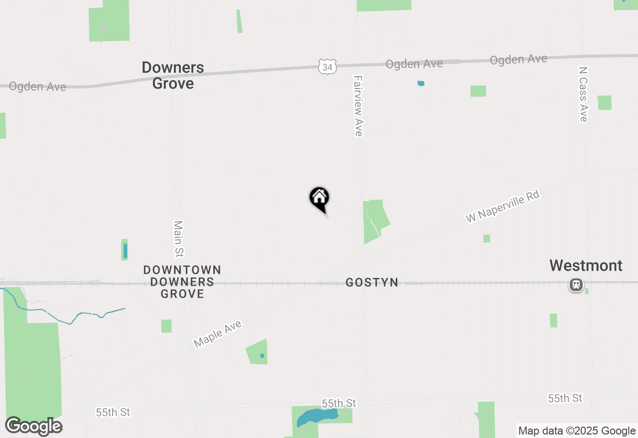 Map of 512 Wilson Street, Downers Grove, IL 60515