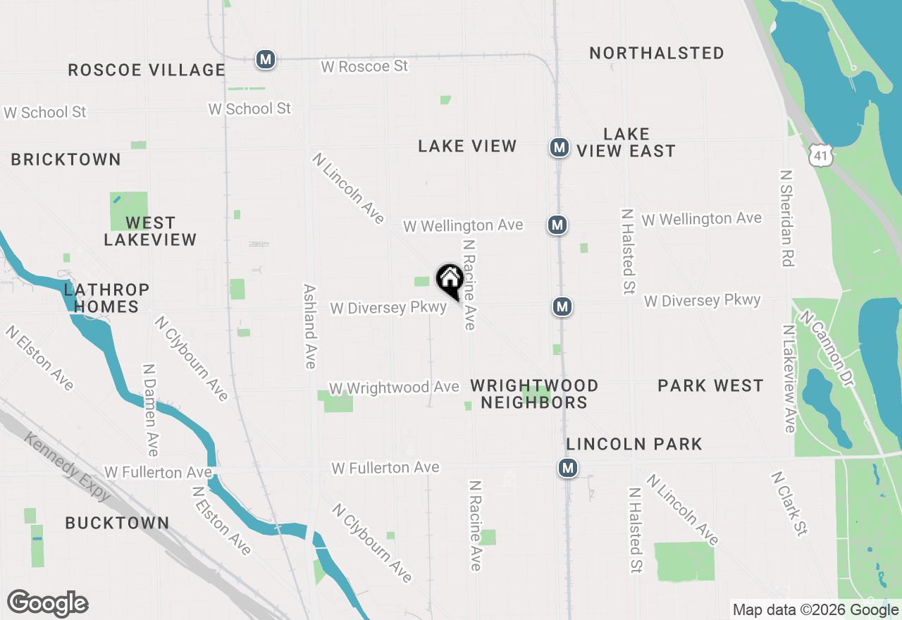 Map of 2752 N Magnolia Avenue #PH, Chicago, IL 60614