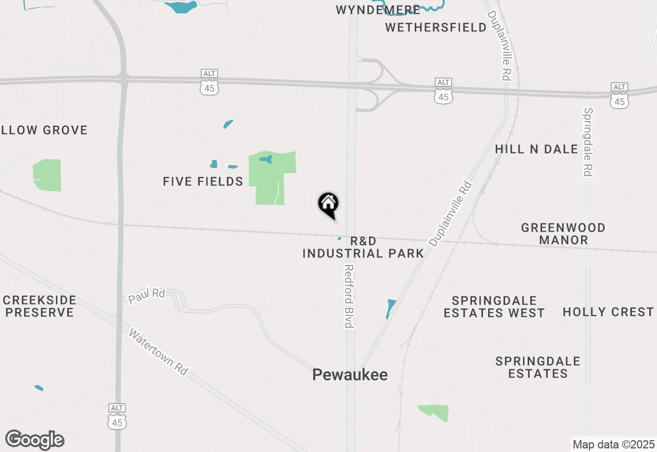 Map of N30W23021 Pineview Cir #3, Pewaukee, WI 53072