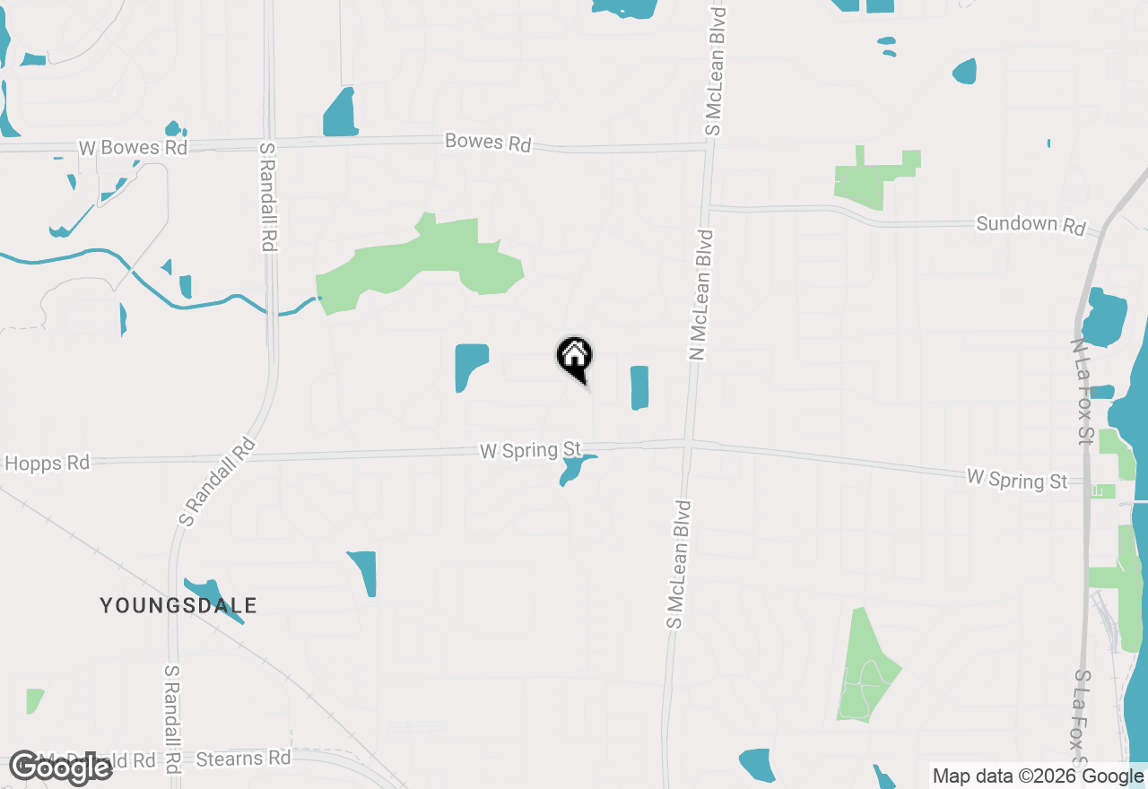 Map of 425 Hobart Drive, South Elgin, IL 60177