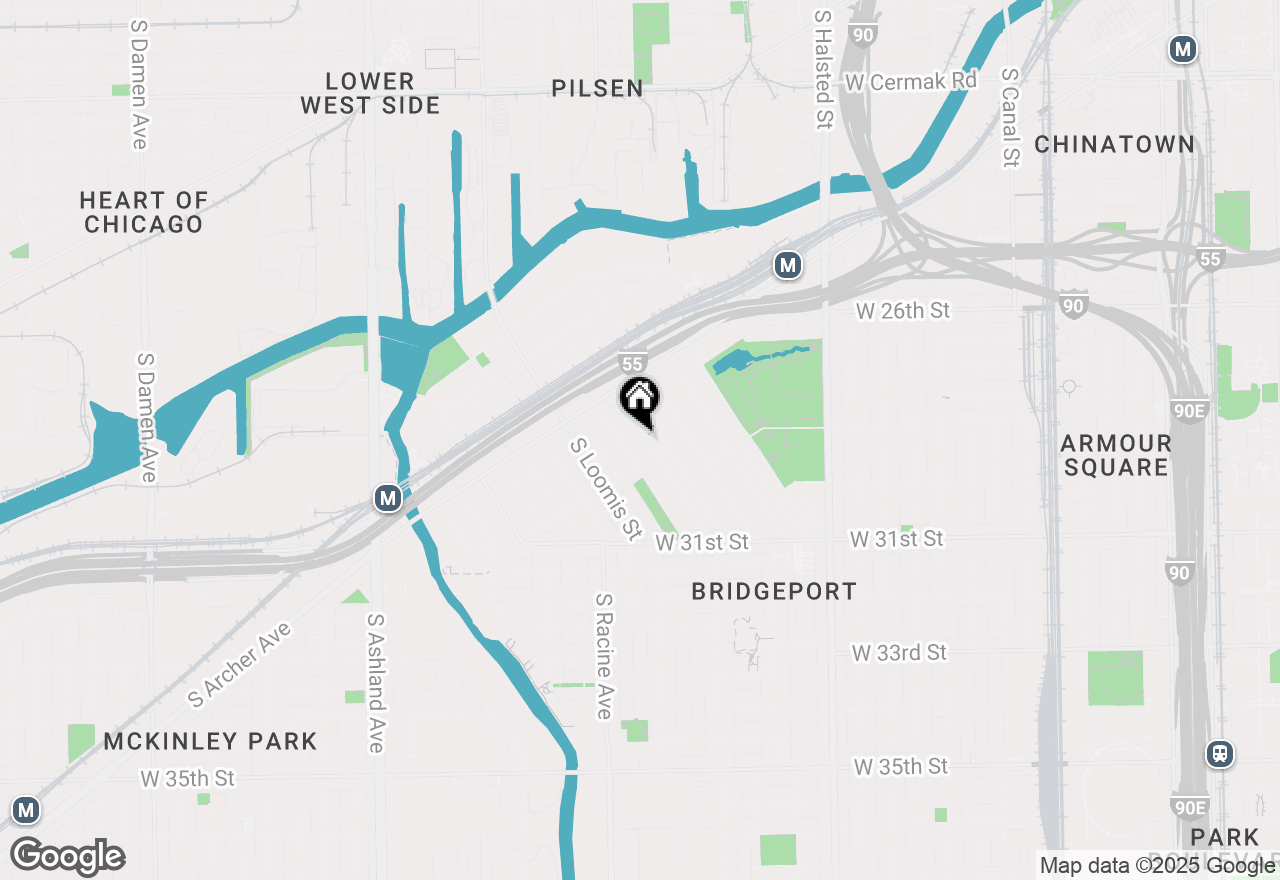 Map of 2862 S Keeley Street, Chicago, IL 60608