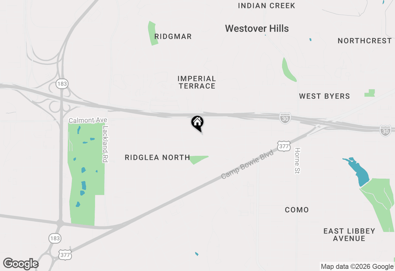 Map of 6304 Locke Avenue, Fort Worth, TX 76116
