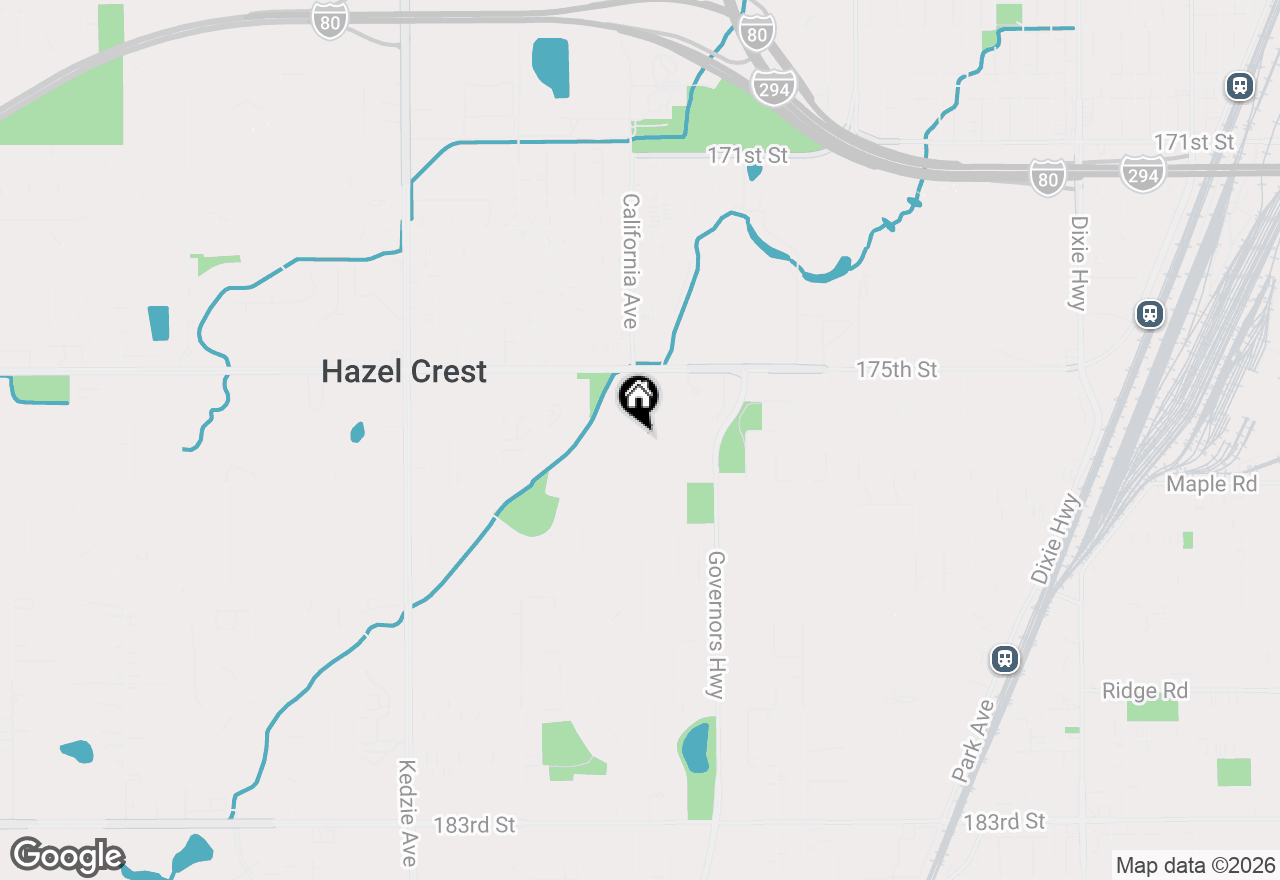 Map of 2722 Cherrywood Place, Hazel Crest, IL 60429