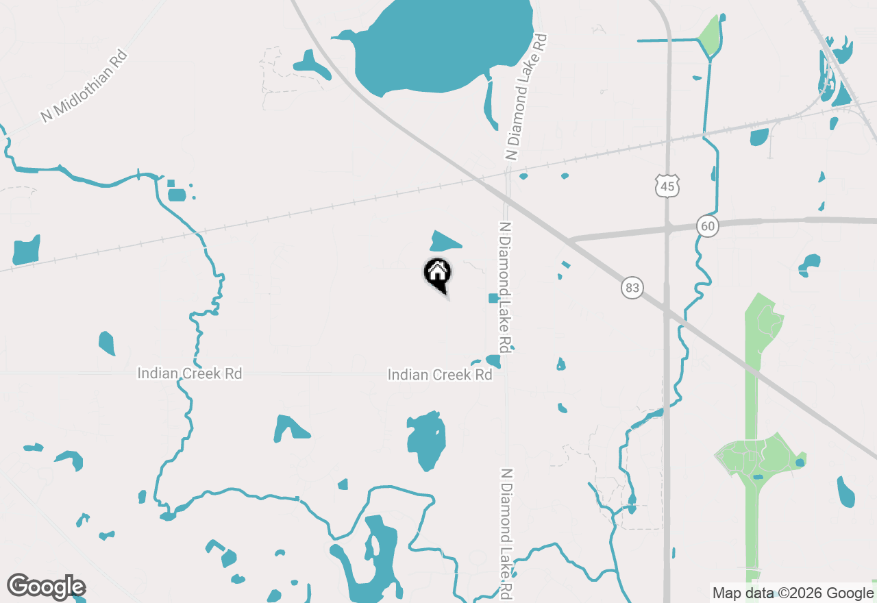 Map of 25730 N Eagle Drive, Mundelein, IL 60060