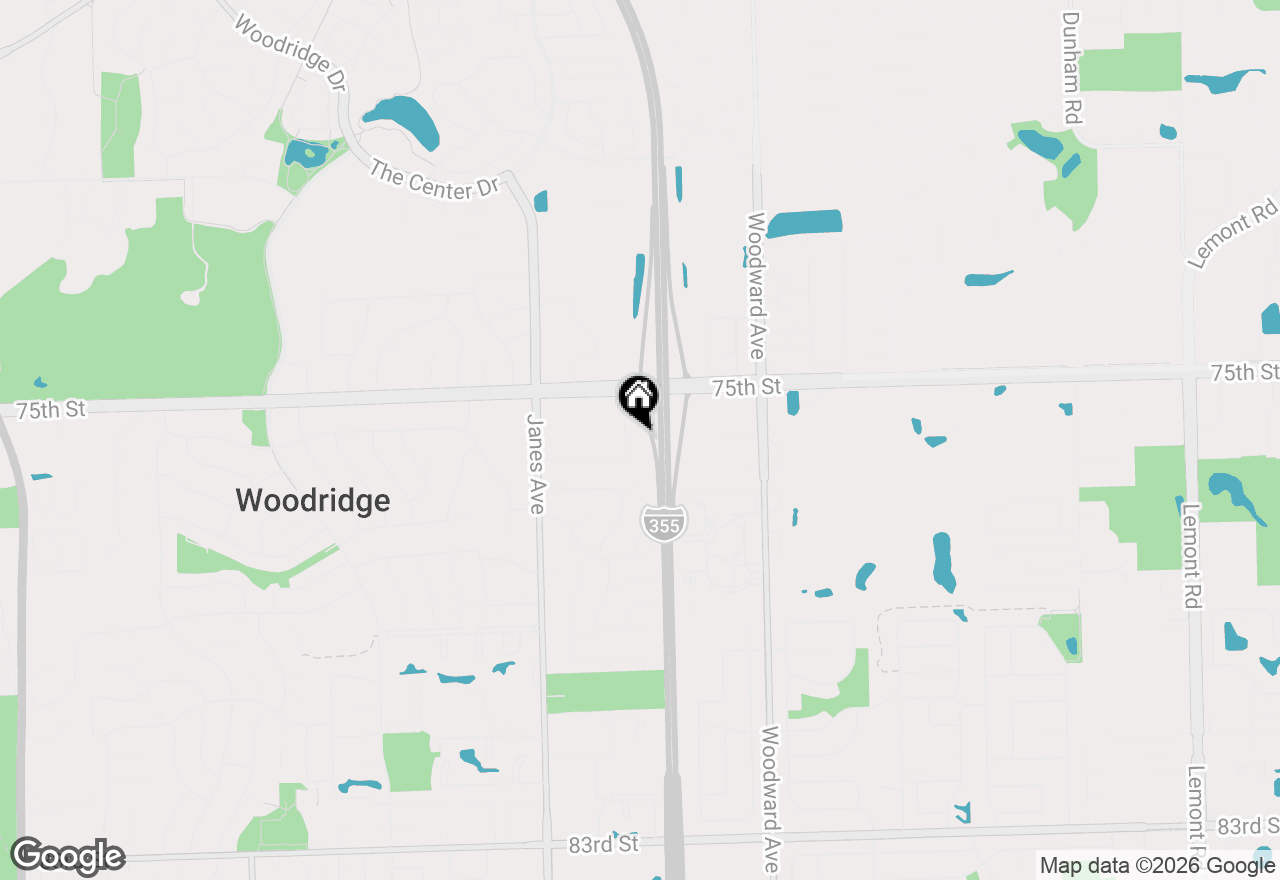 Map of 8493 Liberty Lane, Woodridge, IL 60517