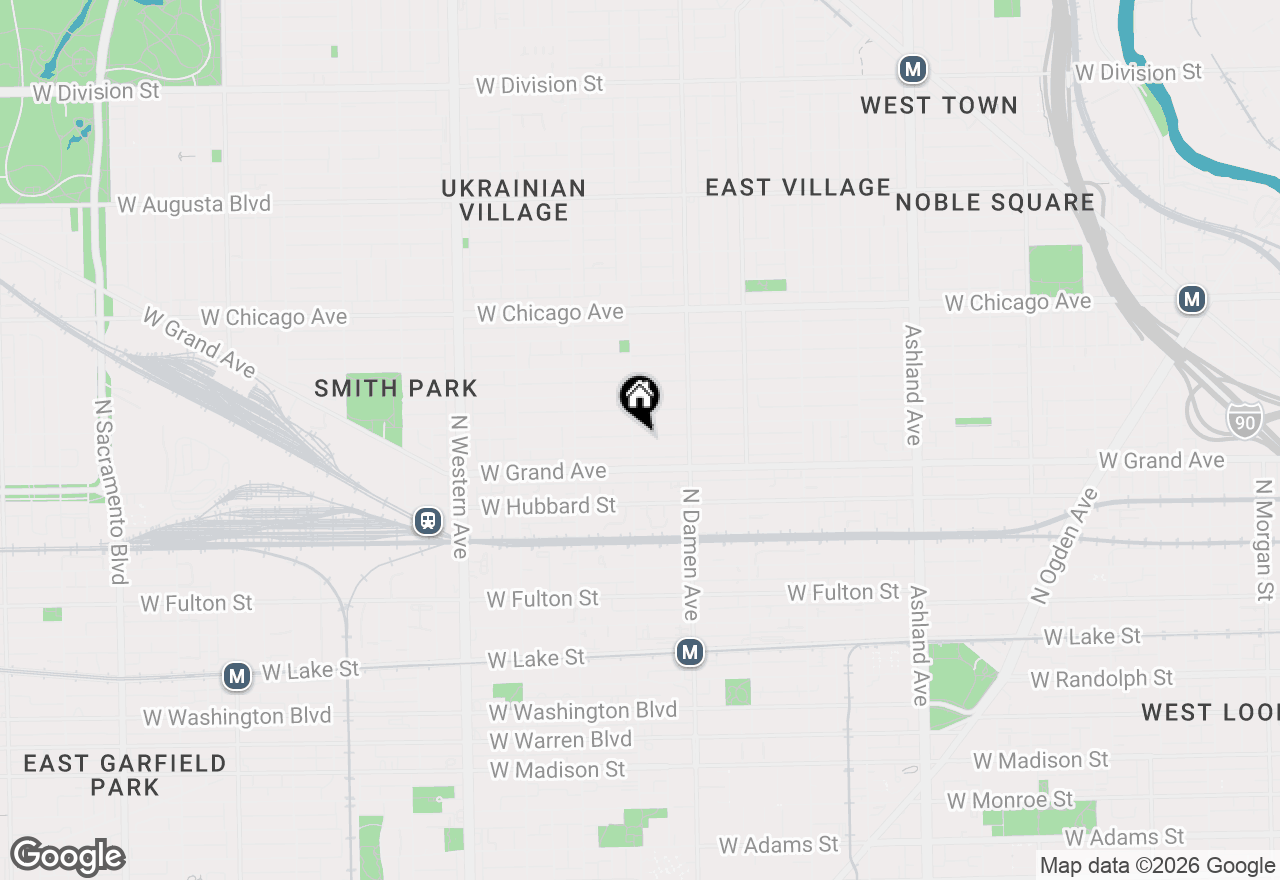 Map of 2054 W Race Avenue #1, Chicago, IL 60612