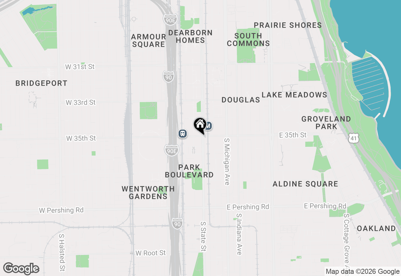 Map of 3506 S State Street #308, Chicago, IL 60609