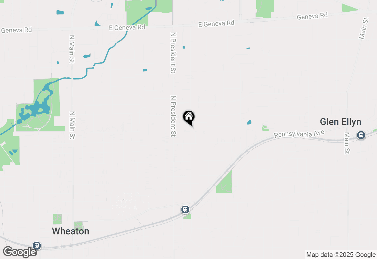 Map of 1155 Shady Lane, Wheaton, IL 60187