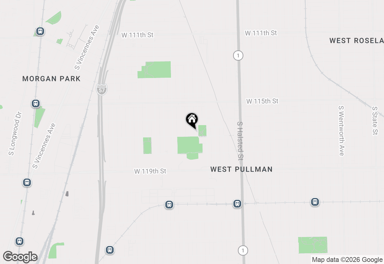 Map of 11647 S Aberdeen Street, Chicago, IL 60643