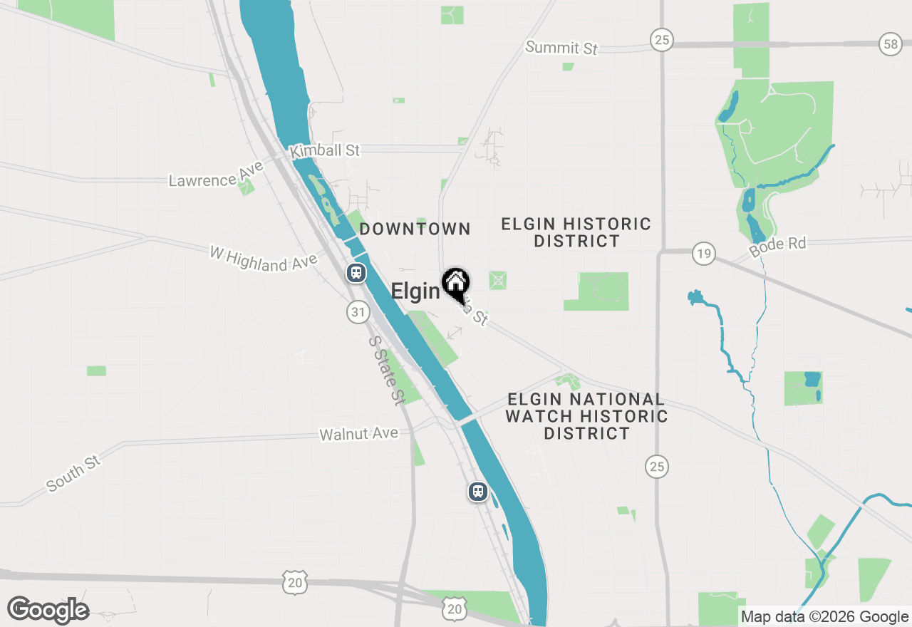 Map of 131 Dawson Drive, Elgin, IL 60120
