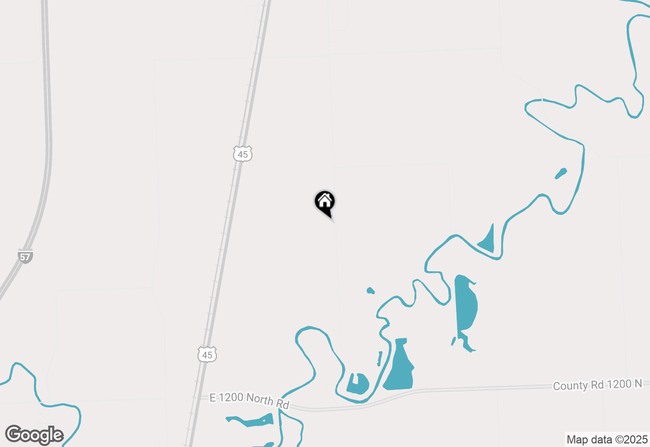 Map of 1275 N 640 East Road, Onarga, IL 60955