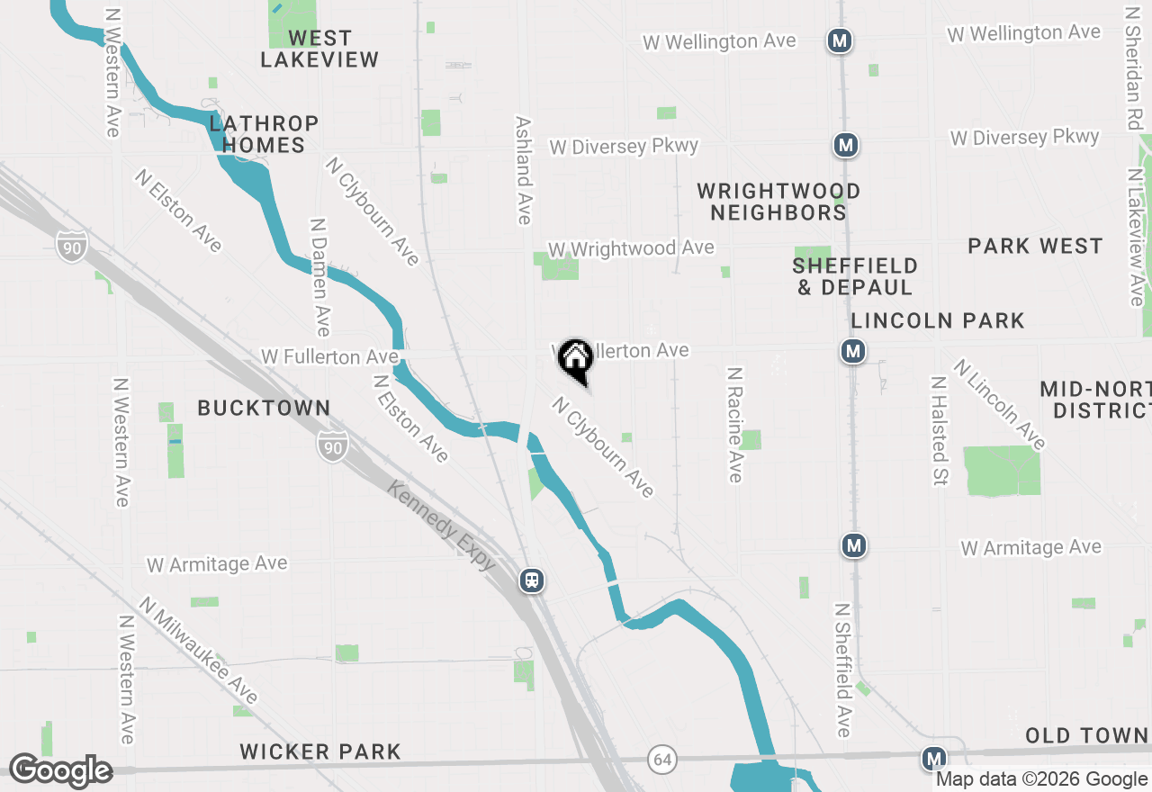 Map of 2304 N Greenview Avenue, Chicago, IL 60614