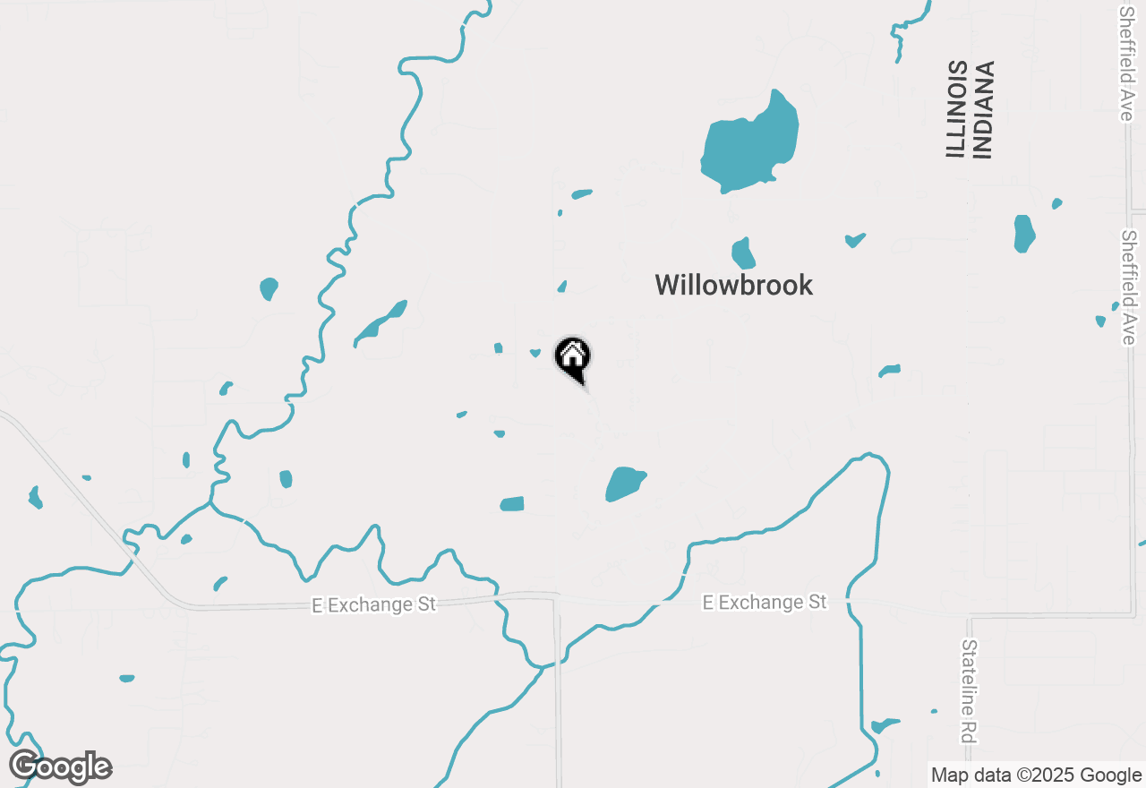 Map of 24656 S Willow Brook Trail, Crete, IL 60417