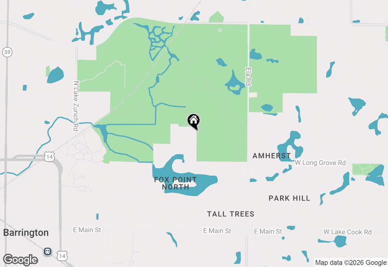 Map of 720 Oxbow Lane, Barrington, IL 60010