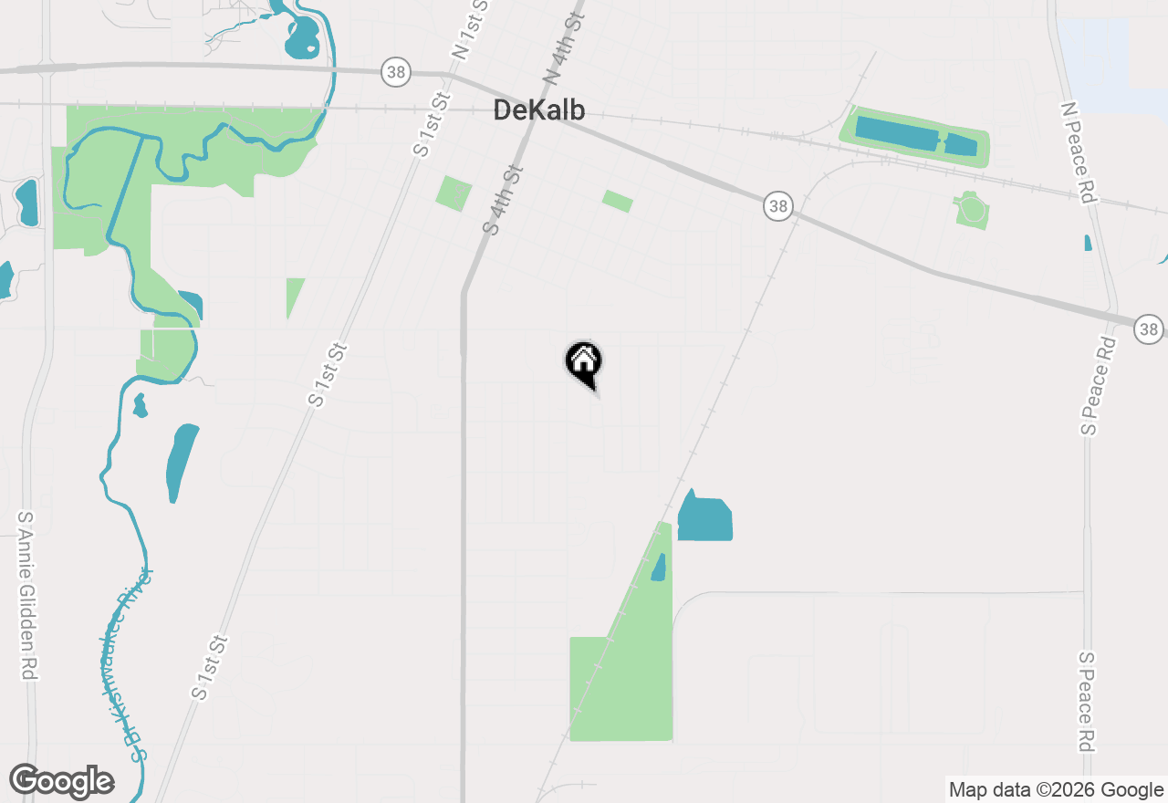 Map of 915 S 8th Street, Dekalb, IL 60115