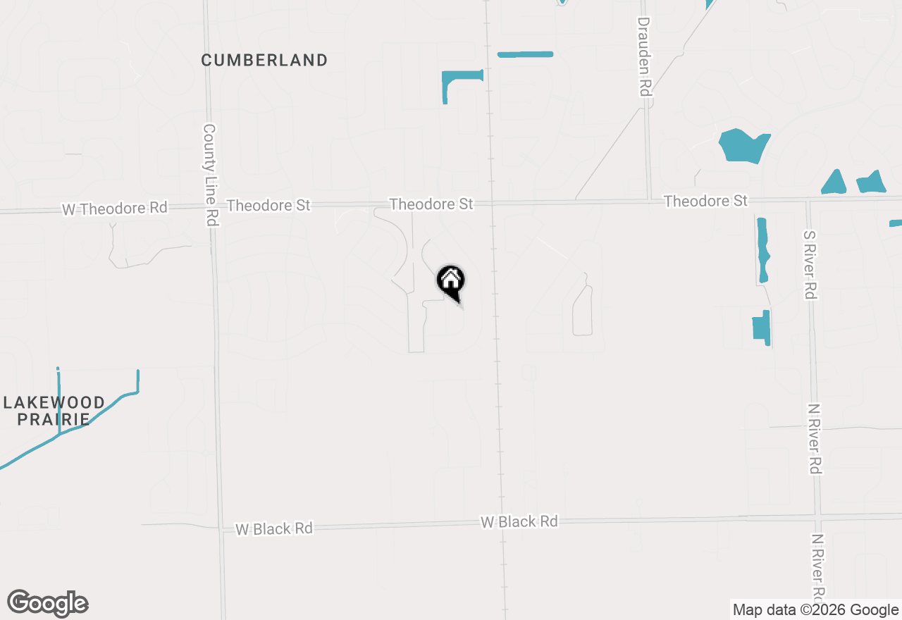 Map of 1306 Cambria Drive, Joliet, IL 60431