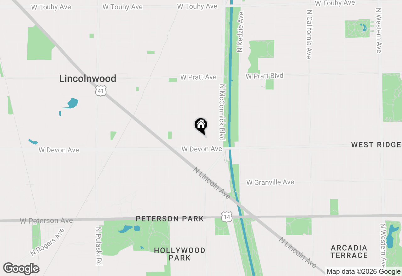 Map of 6434 N Kimball Avenue, Lincolnwood, IL 60712