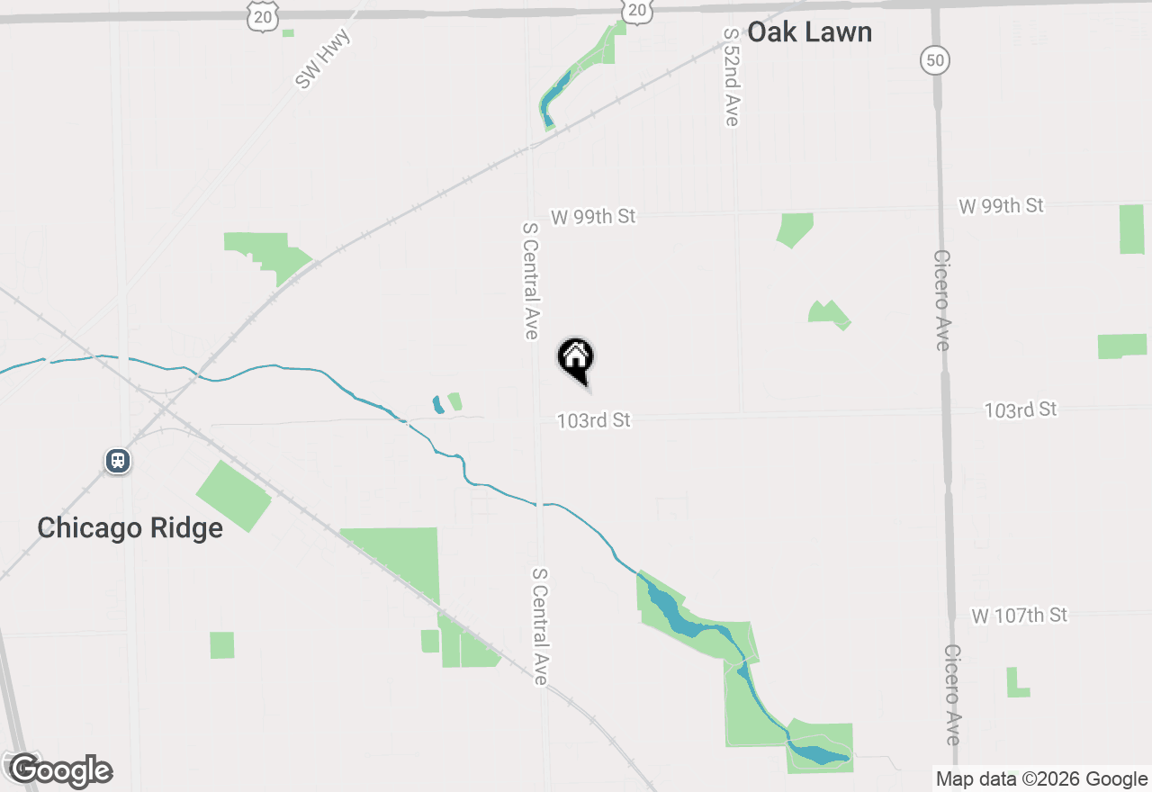 Map of 5544 Oakdale Drive, Oak Lawn, IL 60453
