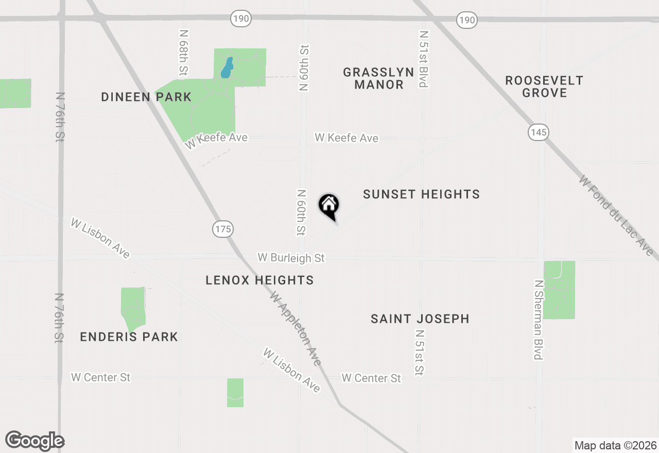 Map of 5724 W Roosevelt Dr, Milwaukee, WI 53216
