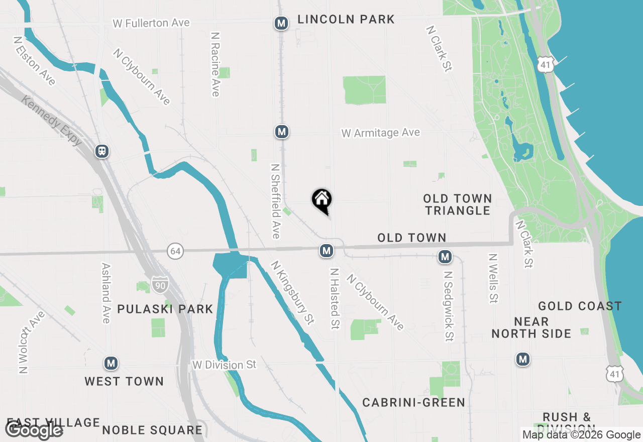 Map of 1661 N Dayton Street #B, Chicago, IL 60614