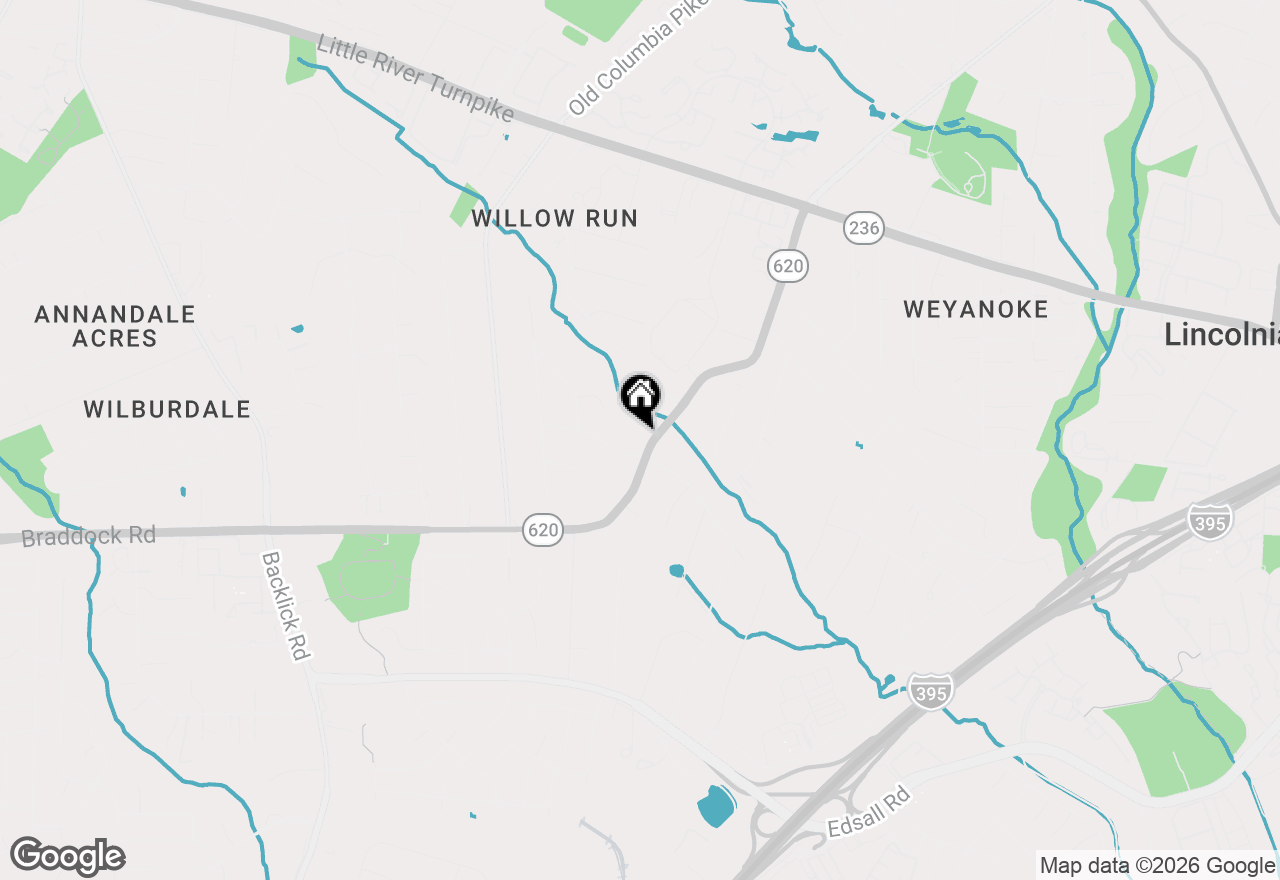 Map of 6586 Braddock Road, Alexandria, VA 22312