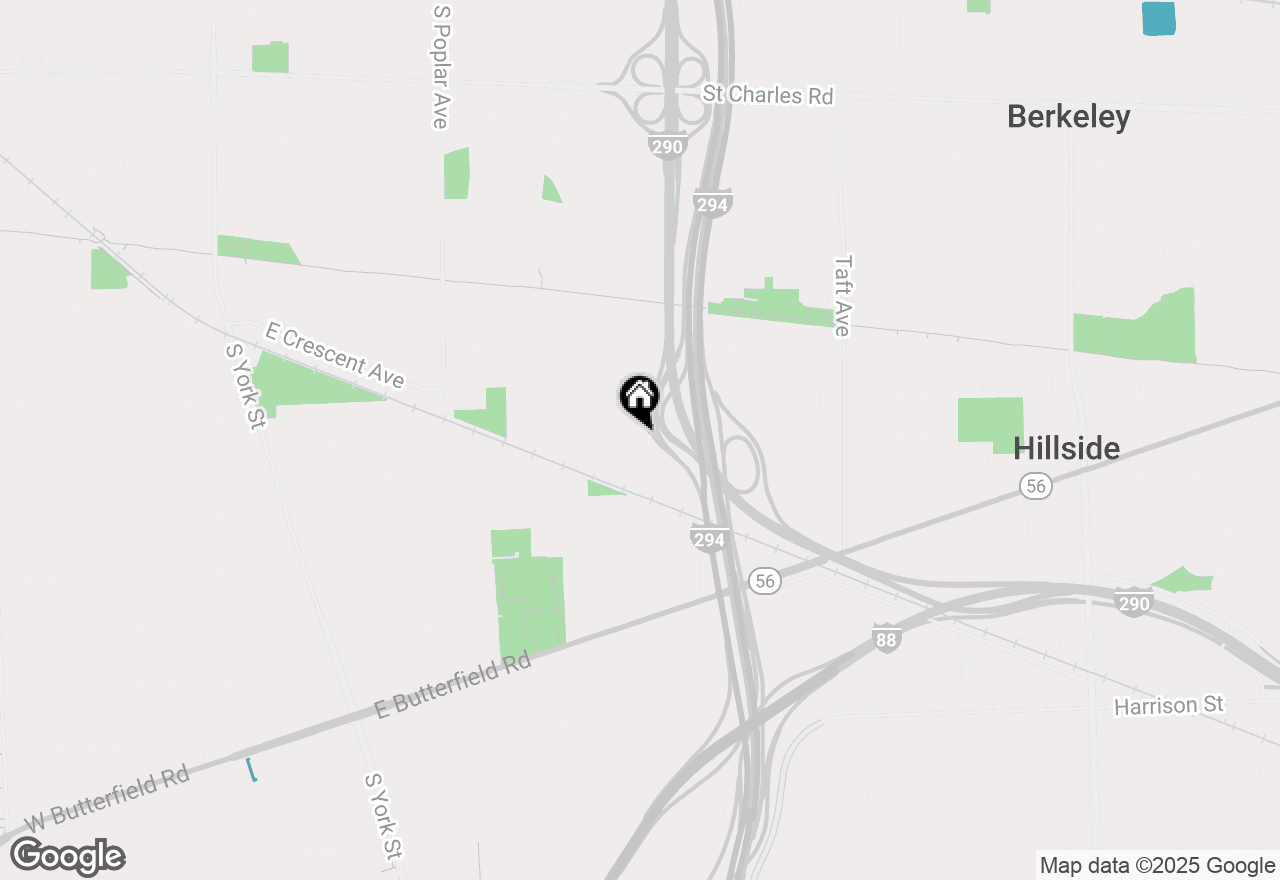 Map of 675 S Edgewood Avenue, Elmhurst, IL 60126