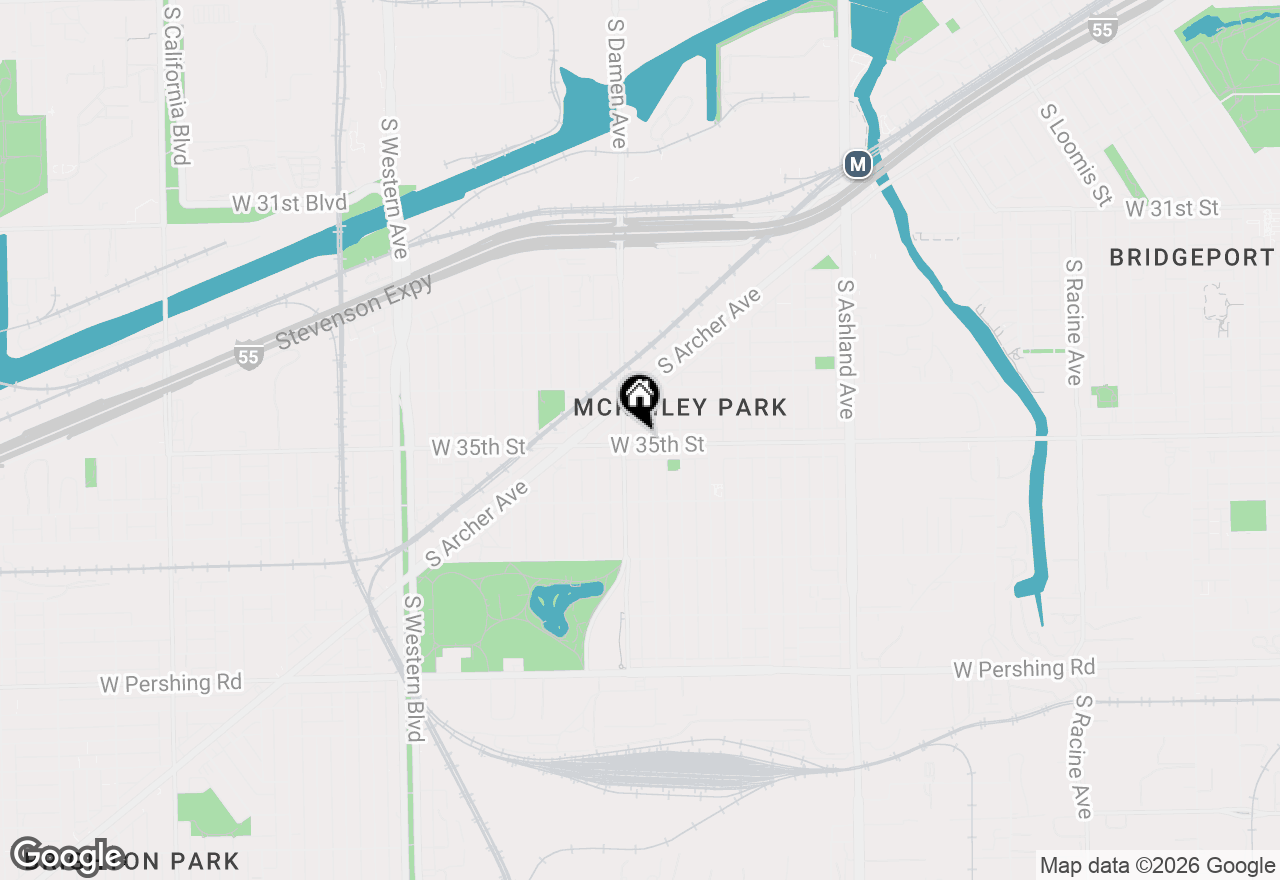 Map of 1944 W 35th Street #3, Chicago, IL 60609