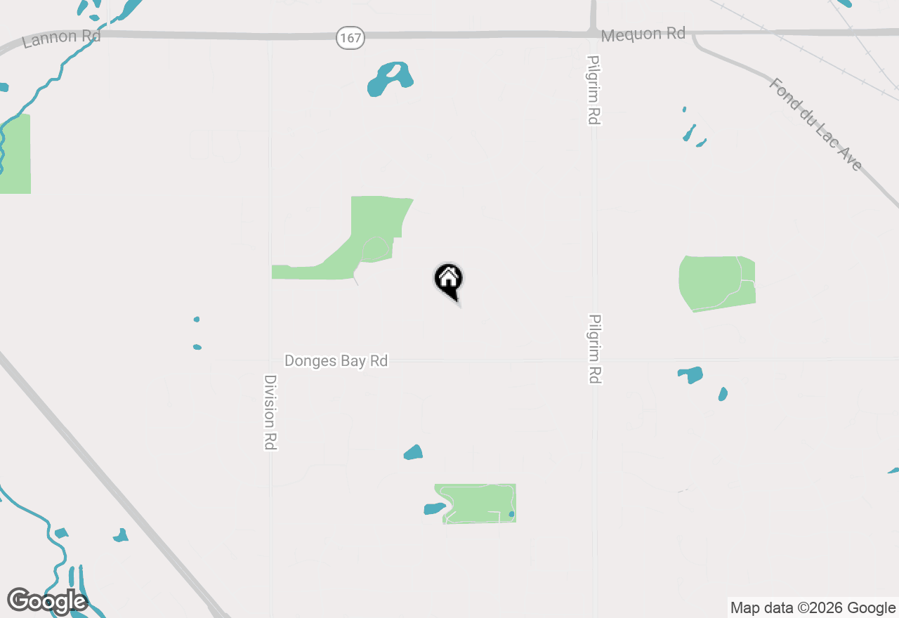Map of W163N10528 Ridgeview Ln, Germantown, WI 53022