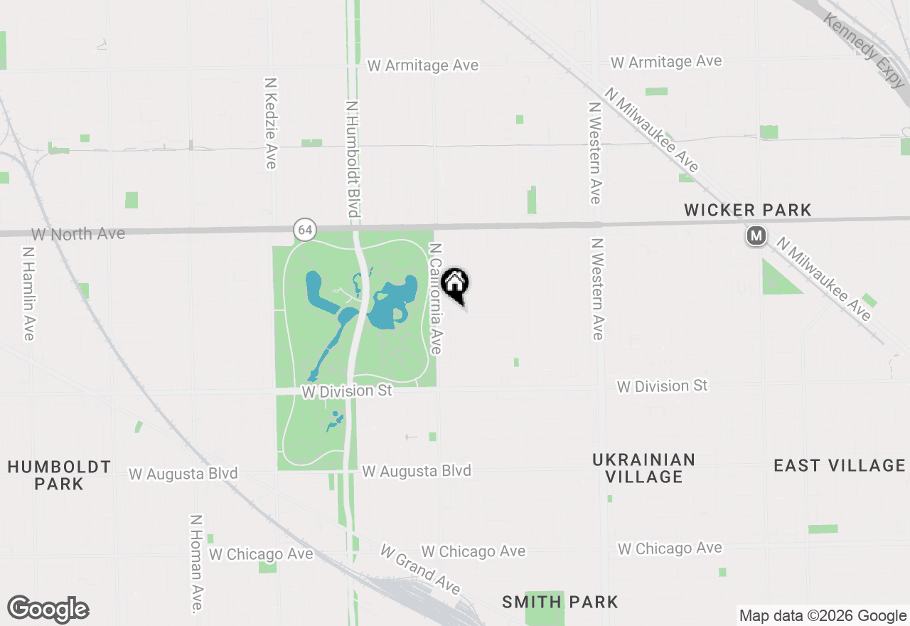 Map of 2733 W Hirsch Street #2E, Chicago, IL 60622