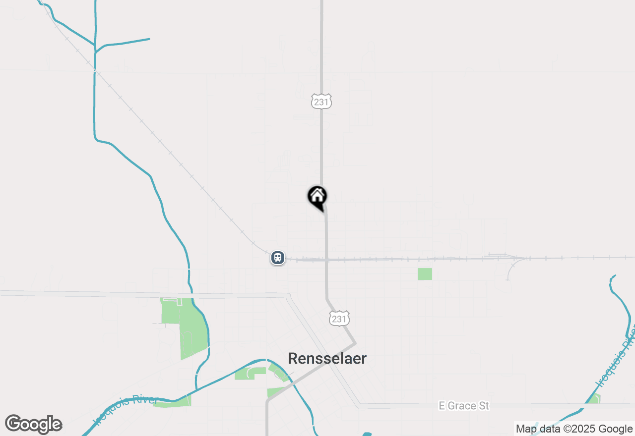 Map of 220 E Maple Street, Rensselaer, IN 47978