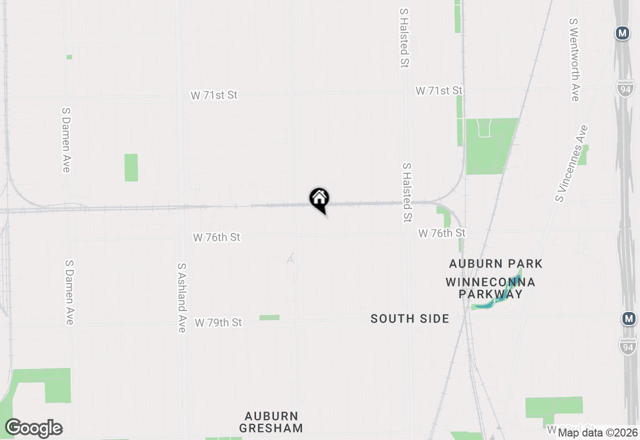 Map of 7520 S Aberdeen Street, Chicago, IL 60620