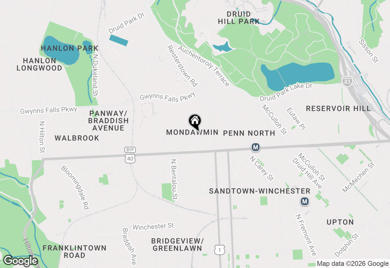 Map of 2027 Clifton Avenue, Baltimore, MD 21217