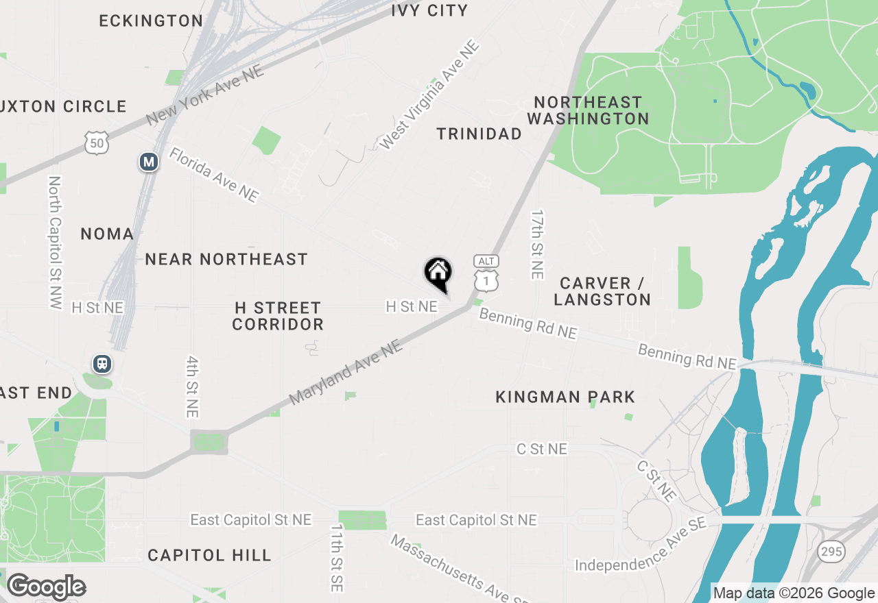 Map of 1402 H Street Ne #504, Washington, DC 20002